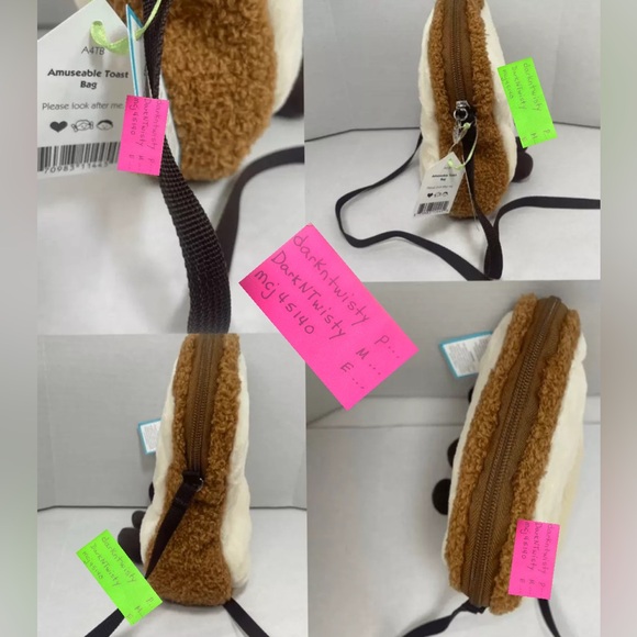 SALE! JELLYCAT AMUSEABLES TOAST CROSSBODY BAG BNWT PRICE FIRM - Picture 6 of 10
